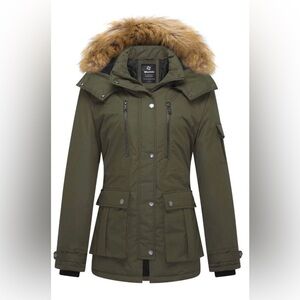Wantdo Ladies Oliver Puffer Coat with Faux Hood M